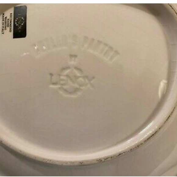 LN Lenox BUTLER'S PANTRY 2-Tier Shell Shaped Server Bowl - Made in Italy - Picture 8 of 9